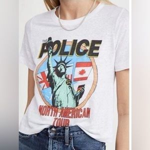 NWOT Chaser White The Police Graphic
Short Sleeve Band Tee